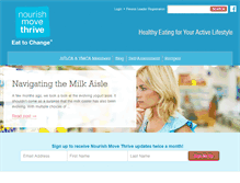 Tablet Screenshot of nourishmovethrive.ca